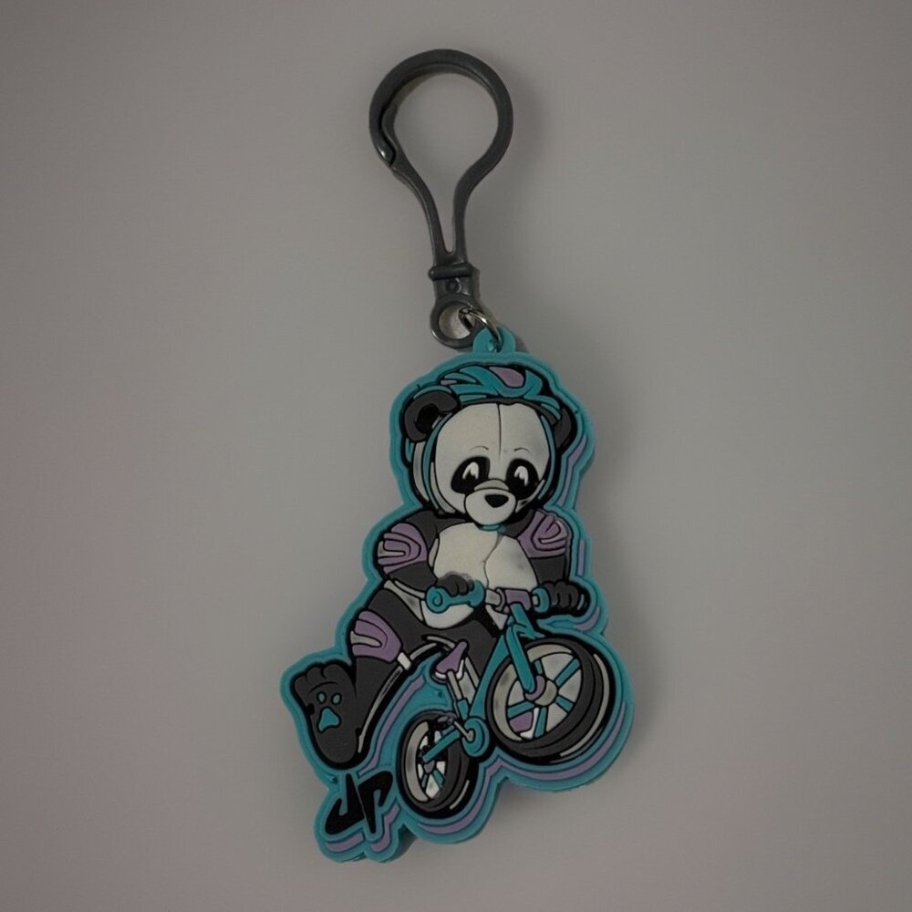 Panda‎ Biker BMX Bike Dude Perfect KeyChain RARE Backpack Keys Accessory Tricks